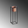 Aberto Design Maceta Decorativa GED-023-B Negro y Cobre